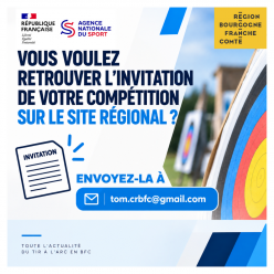 Publication des invitations à vos compétitions